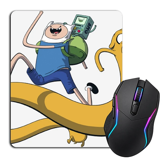 Mouse pad with print Adventure Time Happy Friends