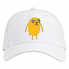 Baseball cap with Print Adventure Time Hypno Jake - white