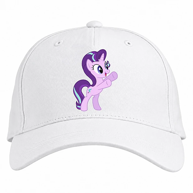 Baseball cap with Print My Little Pony Starlight Glimmer - white