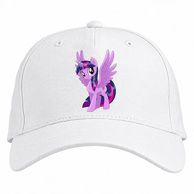 Baseball cap with Print My Little Pony Twilight Sparkle - white