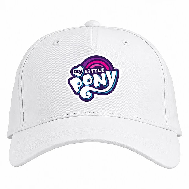 Baseball cap with Print My Little Pony Logo - white