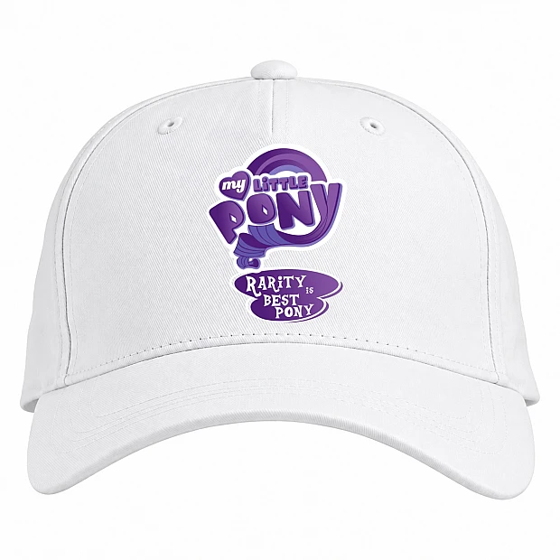 Baseball cap with Print My Little Pony Rarity Best Pony - white