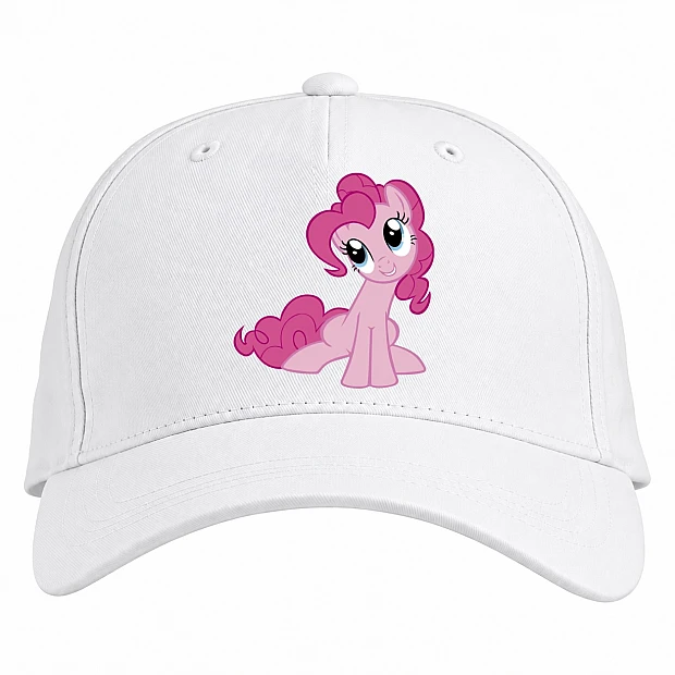 Baseball cap with Print My Little Pony Pinkie Pie - white