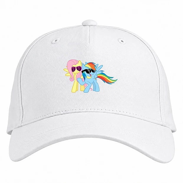 Baseball cap with Print My Little Pony Sunglasses - white
