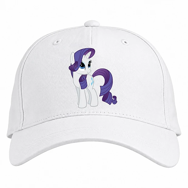 Baseball cap with Print My Little Pony Beautiful Rarity - white