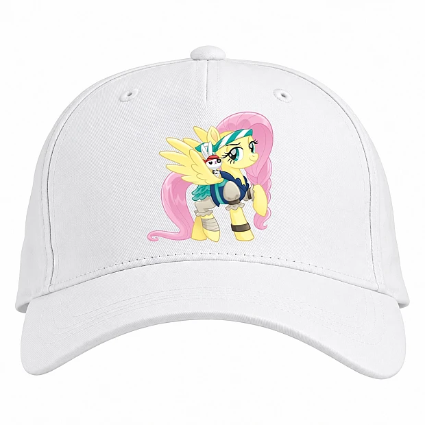 Baseball cap with Print My Little Pony Pirate Fluttershy - white