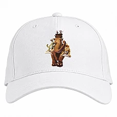 Baseball cap with Print Ice Age Main Characters - white