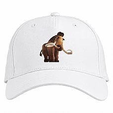 Baseball cap with Print Manny Ice Age Period - white
