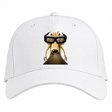 Baseball cap with Print Ice Age 3D Squirrel - white