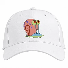 Baseball cap with Print Sponge Bob Square Pants Gary - white
