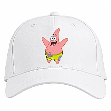 Baseball cap with Print Sponge Bob Square Pants Patrick Star - white