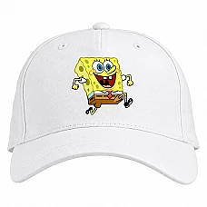 Baseball cap with Print Sponge Bob Square Pants Main Hero - white