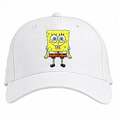 Baseball cap with Print Sponge Bob Square Pants Hero - white