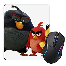 Mouse pad with print Angry Birds Funny Heroes