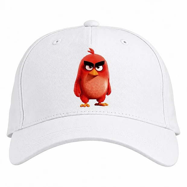 Baseball cap with Print Angry Birds Red Bird - white