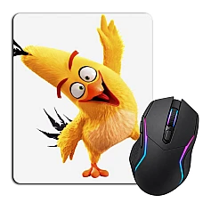 Mouse pad with print Angry Birds Yellow Bird