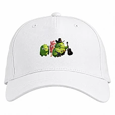 Baseball cap with Print Angry Birds Funny Green Pigs - white