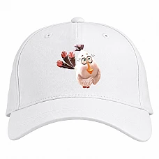 Baseball cap with Print Angry Birds Cute Bird - white