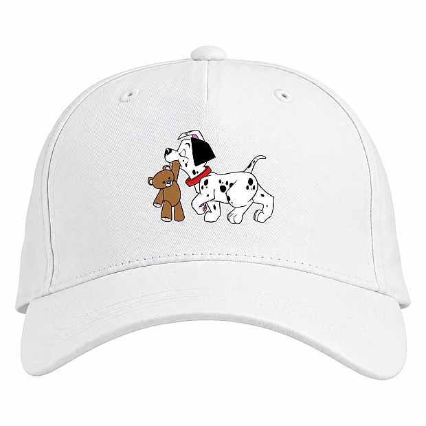 Baseball cap with Print 101 Dalmatians Puppy With Toys - white