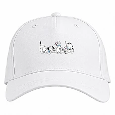 Baseball cap with Print 101 Dalmatians Cute Puppies - white