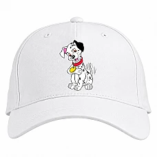 Baseball cap with Print 101 Dalmatians Puppy With Medal - white