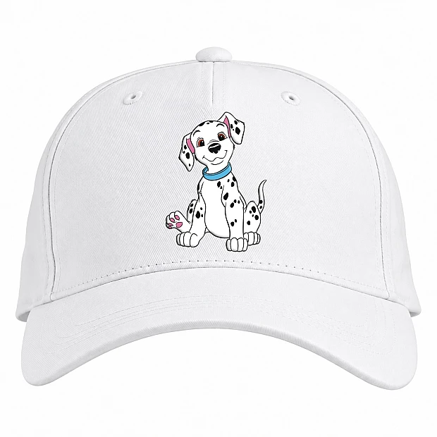 Baseball cap with Print 101 Dalmatians Funny Puppy - white