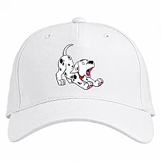 Baseball cap with Print 101 Dalmatians Sleepy Puppy - white
