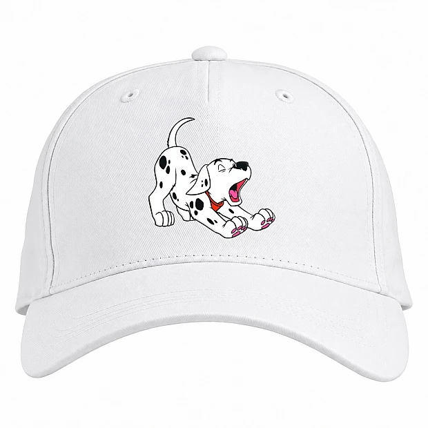 Baseball cap with Print 101 Dalmatians Sleepy Puppy - white