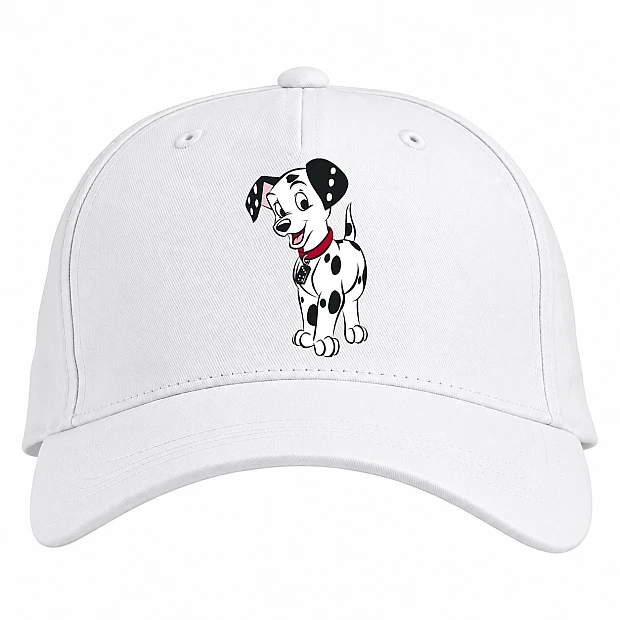 Baseball cap with Print 101 Puppy Dalmatians Domino - white