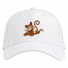Baseball cap with Print Aladdin Abu Pet - white