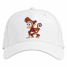Baseball cap with Print Aladdin Abu Kingdom Hearts - white