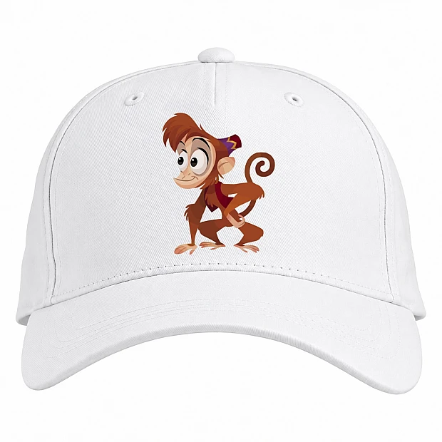 Baseball cap with Print Aladdin Abu Kingdom Hearts - white