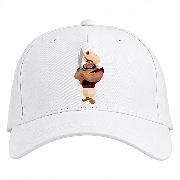 Baseball cap with Print Aladdin Razoul - white