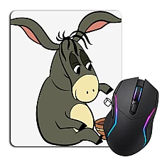 Mouse pad with print Winnie The Pooh And Donkey Mug Tea