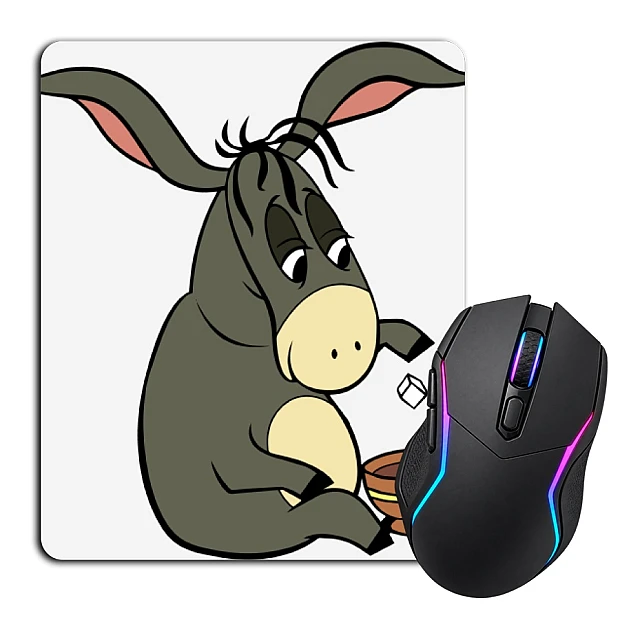Mouse pad with print Winnie The Pooh And Donkey Mug Tea