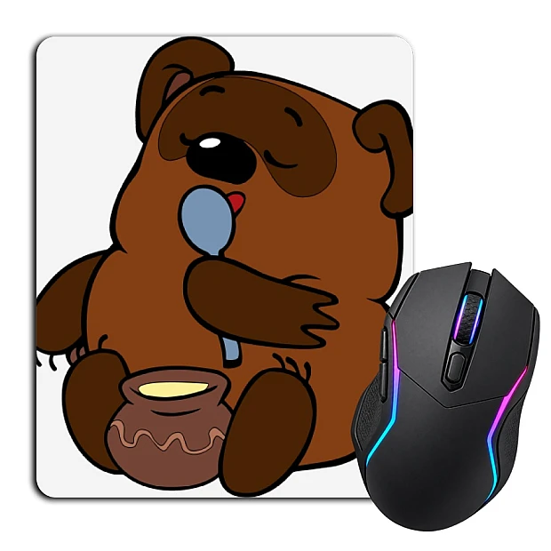 Mouse pad with print Winnie The Pooh Sweet Tooth
