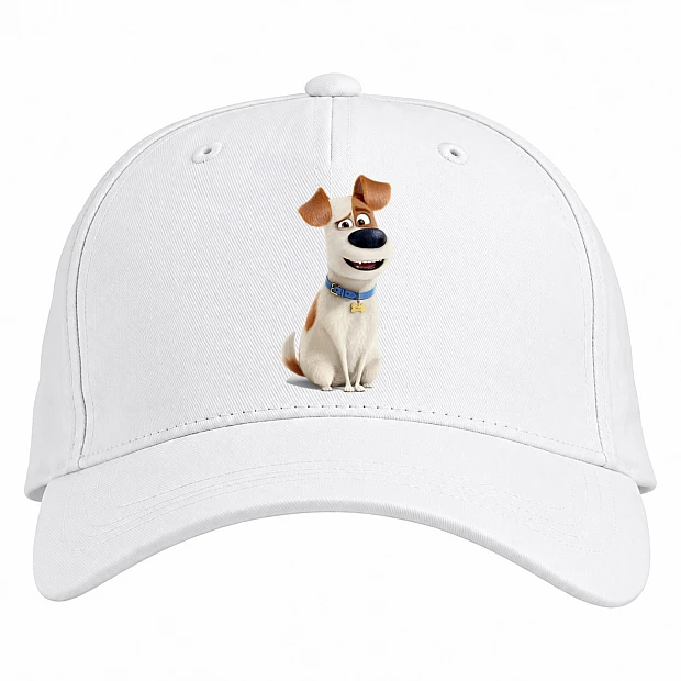 Baseball cap with Print The Secret Life Of Pets Max Dog - white
