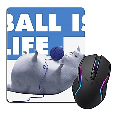 Mouse pad with print The Secret Life Of Pets Ball Is Life