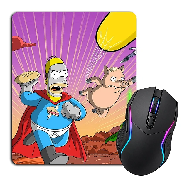 Mouse pad with print The Simpsons Homer Superhero
