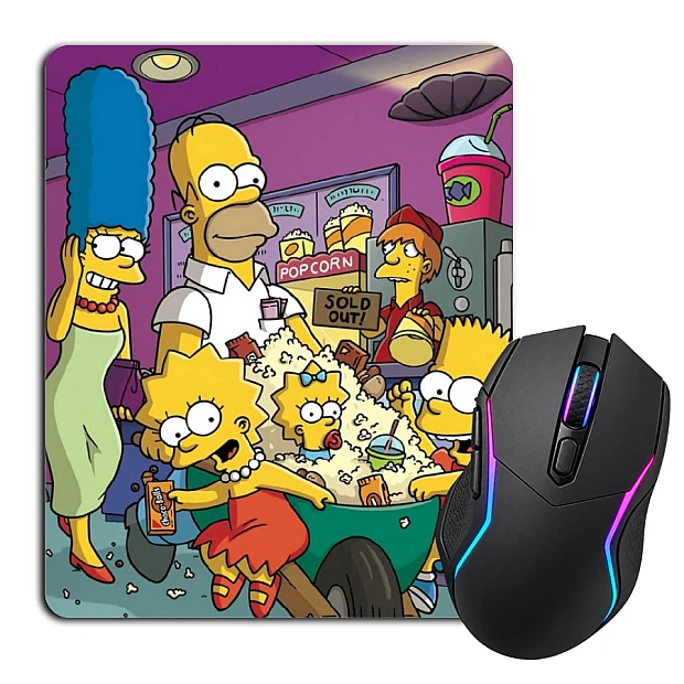Mouse pad with print The Simpsons Cinema Family