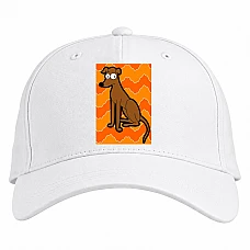 Baseball cap with Print The Simpsons Santas Little Helper - white