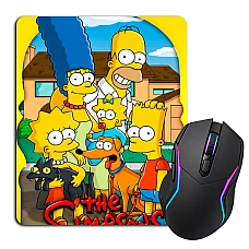 Mouse pad with print The Simpsons Family Version