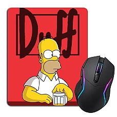 Mouse pad with print The Simpsons Homer Duff Beer