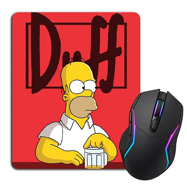 Mouse pad with print The Simpsons Homer Duff Beer