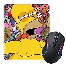 Mouse pad with print The Simpsons Homer With Food