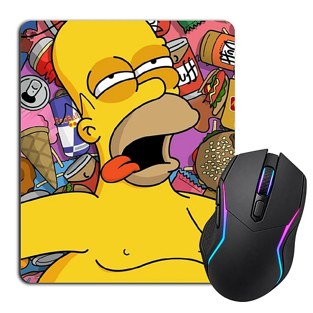 Mouse pad with print The Simpsons Homer With Food