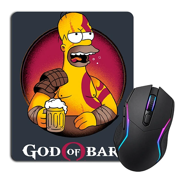 Mouse pad with print The Simpsons God Of Bar
