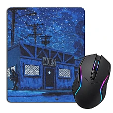 Mouse pad with print The Simpsons Moes Bar