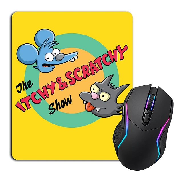 Mouse pad with print The Simpsons Itchy And Scratchy