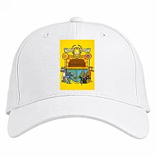 Baseball cap with Print The Simpsons Nacion Simpson - white
